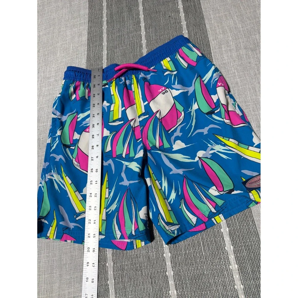Vineyard‎ Vines Boys Medium 12-14Sailboat Print Swim Trunks